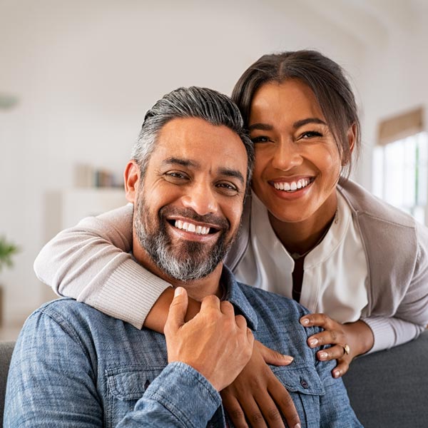 smiling couple